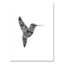 Load image into Gallery viewer, Woodpecker Bird Marble Silhouette Art Canvas Posters and Prints Nordic Abstract Animal Painting Wall Picture for Living Rooom - SallyHomey Life&#39;s Beautiful