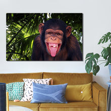 Load image into Gallery viewer, Modern Animal HD Posters and Prints Wall Art Canvas Painting The Laughing Monkey Pictures for Living Room Home Decor No Frame - SallyHomey Life&#39;s Beautiful
