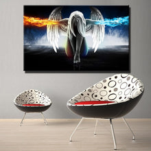 Load image into Gallery viewer, Anime Angel Girl Wings Ice and Fire Poster and Digital Printed Wall Art Picture for Living Room Home Decoration Gift Frameless - SallyHomey Life's Beautiful