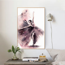 Load image into Gallery viewer, Abstract Watercolor Posters And Prints Wall Art Canvas Painting Dancing Girl Pictures Wall Decor For Living Room Wall Frameless - SallyHomey Life&#39;s Beautiful