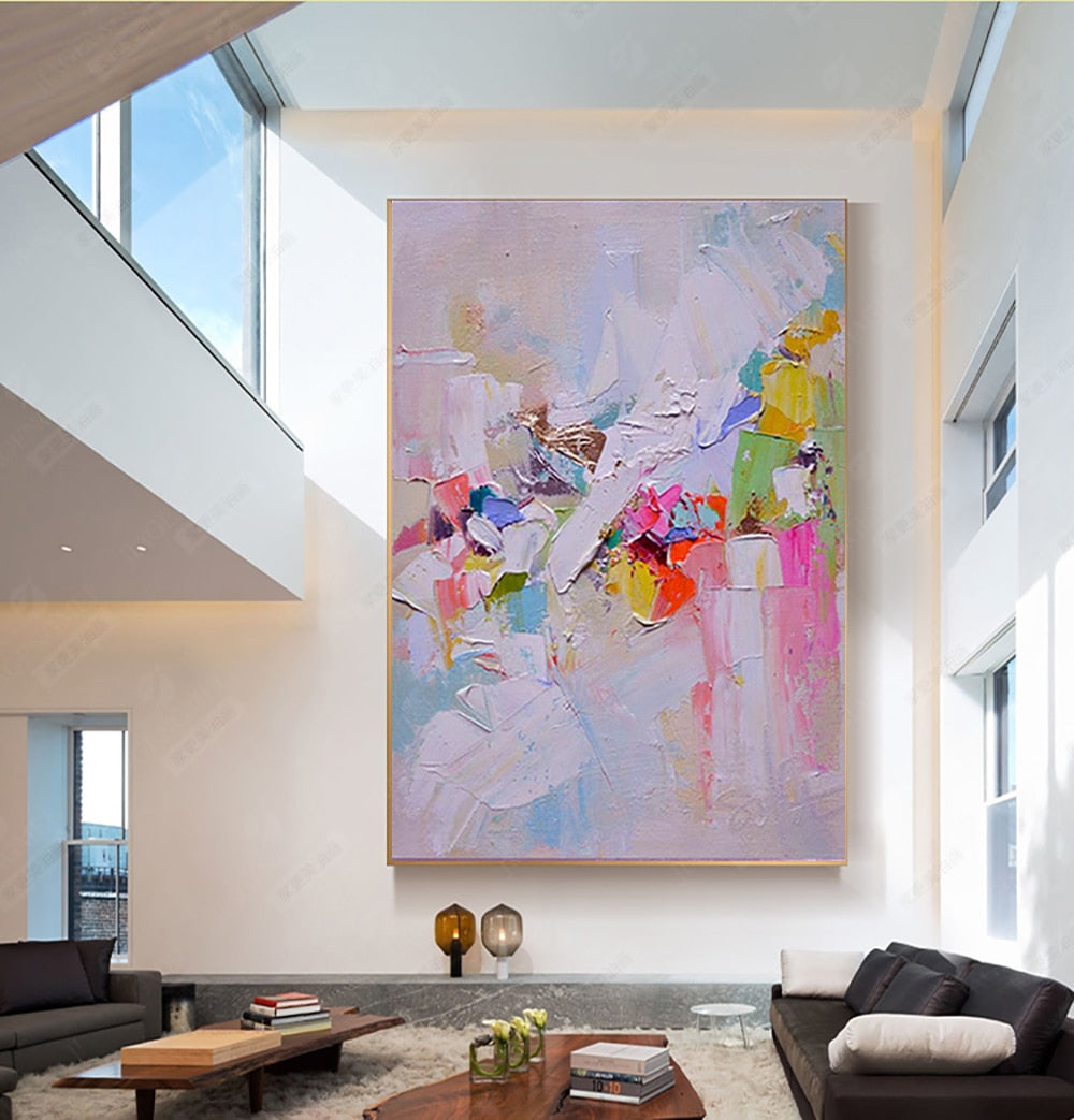 Hand painted canvas oil painting abstract wall art abstract paintings for living room wall laminas de cuadros pared decorativas - SallyHomey Life's Beautiful