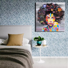 Load image into Gallery viewer, 70x70cm Modern Abstract  Girl Printed Poster - SallyHomey Life&#39;s Beautiful