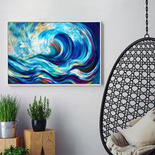Load image into Gallery viewer, 100% Hand Painted Abstract Ocean Waves Art Oil Painting On Canvas Wall Art Frameless Picture Decoration For Live Room Home Decor
