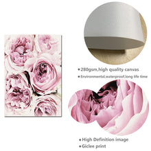 Load image into Gallery viewer, Scandinavian Style Pink Flower Painting Wall Art Canvas Posters Nordic Prints Decorative Picture Modern Home Bedroom Decoration - SallyHomey Life&#39;s Beautiful