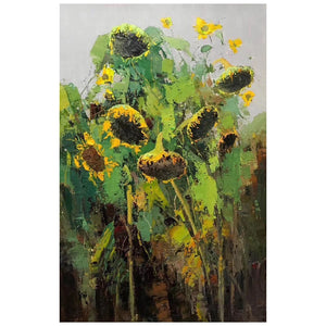 100% Hand Painted Abstract Plant Art Oil Painting On Canvas Wall Art Frameless Picture Decoration For Live Room Home Decor Gift