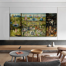 Load image into Gallery viewer, Bosch Hieronymus The Garden of Earthly Delight Poster, Classical Famous Painting Prints Wall Art Canvas Painting for Room Decor - SallyHomey Life&#39;s Beautiful