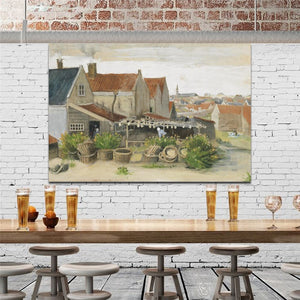 Netherlands Painter Van Gogh - Drying House at Scheveningen Poster Print on Canvas Wall Art Painting for Living Room Home Decor - SallyHomey Life's Beautiful