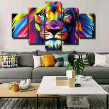 Load image into Gallery viewer, 🔥 Lion  Wall Decor 5 Panels Abstract Watercolor - SallyHomey Life&#39;s Beautiful