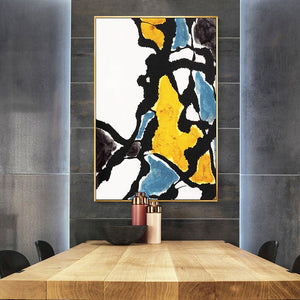   100% Hand Painted Abstract Colorflow Art Oil Painting On Canvas Wall Art Frameless Picture Decoration For Live Room Home Decor