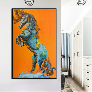 🔥Large Size Posters and Prints Wall Art Canvas Painting Hand Painted Abstract Horse Pictures For Living Room Home Decor Frameless - SallyHomey Life's Beautiful