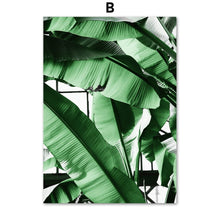 Load image into Gallery viewer, Green Hosta Plantaginea Banana Leaf Wall Art Canvas Painting Nordic Posters And Prints Wall Pictures For Living Room Home Decor - SallyHomey Life&#39;s Beautiful
