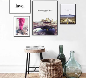 Scandinavian Style Volcanic Mountain Canvas Poster Nordic Landscape Motivation Wall Art Print Nature Painting Decoration Picture - SallyHomey Life's Beautiful