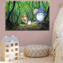 Load image into Gallery viewer, Modern Cartoon Movie Paintings and Prints on Canvas Wall Art Posters Totoro Pictures for Children Bedroom Wall Home Decoration - SallyHomey Life&#39;s Beautiful
