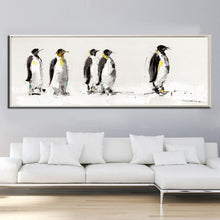 Load image into Gallery viewer, Lovely Animal Landscape Canvas Painting Penguins Digital Print Poster for Living Room Decoration Wall Canvas Art Home Decor Gift - SallyHomey Life&#39;s Beautiful