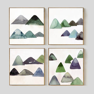 100% Hand Painted Morden Mountains Art Oil Painting On Canvas Wall Art Wall Adornment Pictures For Living Room Home Decoration