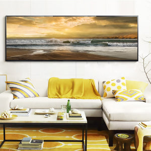 Wave and Beach Picture for Living Room Home Decor No Frame - SallyHomey Life's Beautiful