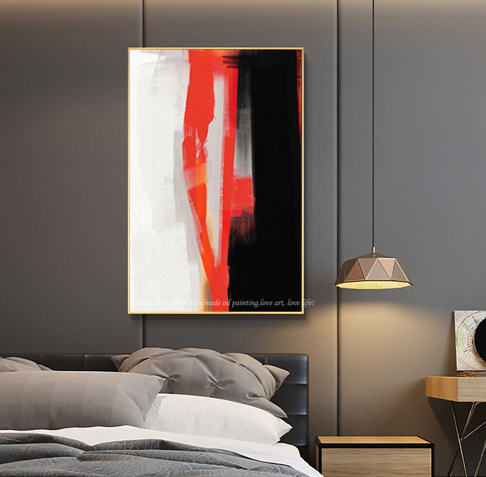 Laminas de cuadros pared decorativas cuadros decoracion abstracto lienzos cuadro decorativo wall pictures for living red room - SallyHomey Life's Beautiful