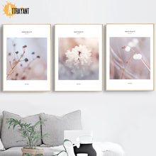 Load image into Gallery viewer, Reeds Flower Leaves Plant Quotes Wall Art Canvas Painting Nordic Posters And Prints Wall Pictures For Living Room Home Decor - SallyHomey Life&#39;s Beautiful