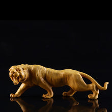 Load image into Gallery viewer, Wood Tiger animal statue Decoration Animal heads  decorative Head Feng Shui sculpture