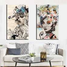 Load image into Gallery viewer, Modern Wall Art Sophia with Colorful Flowers Oil Painting on Wall Canvas Pictures Home Decor For Living Room Gift Frameless - SallyHomey Life&#39;s Beautiful