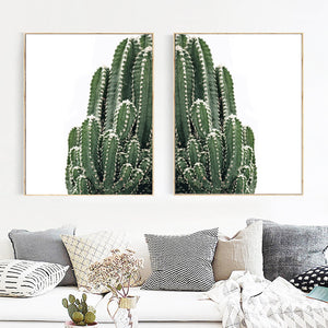 Fresh Cactus Tropical Succulents Plant Wall Art Canvas Painting Nordic Posters And Prints Wall Pictures For Living Room Decor - SallyHomey Life's Beautiful