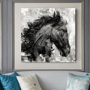 Abstract  Art Posters and Prints Wall Art Canvas Painting Horse Head Ink Decorative Pictures for Living Room Home Decor No Frame - SallyHomey Life's Beautiful