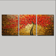 Load image into Gallery viewer, Handmade Decorative canvas painting cheap modern paintings palette knife acrylic painting tree wall pictures for living room - SallyHomey Life&#39;s Beautiful