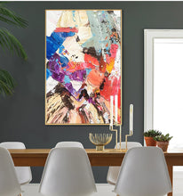 Load image into Gallery viewer, large hand-painted colorful knife palette oil painting on canvas lienzos cuadros decorativos peinture wall painting living room - SallyHomey Life&#39;s Beautiful