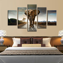 Load image into Gallery viewer, Modern Animals Posters and Prints Wall Art Canvas Painting 5Pcs The Giant Elephant Pictures for Living Room Wall Home Decoration - SallyHomey Life&#39;s Beautiful