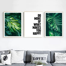 Load image into Gallery viewer, Tropical Monstera Fresh Big Leaf Wall Art Canvas Painting Nordic Posters And Prints Wall Pictures For Living Room Bedroom Decor - SallyHomey Life&#39;s Beautiful