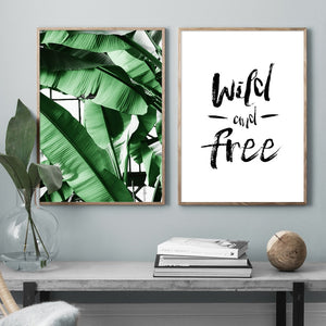 Green Hosta Plantaginea Banana Leaf Wall Art Canvas Painting Nordic Posters And Prints Wall Pictures For Living Room Home Decor - SallyHomey Life's Beautiful