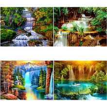 Load image into Gallery viewer, DIY 5D Diamond Painting Landscape Diamond Embroidery Waterfall Cross Stitch Full Round Drill Mosaic Wall Art Home Decor Gift