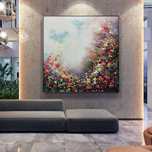 Load image into Gallery viewer,   100% Hand Painted  Beautiful Flower Ring Abstract Painting  Modern Art Picture For Living Room Modern Cuadros Canvas Art High Quality