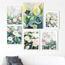 Load image into Gallery viewer, Abstract Colored Flower Leaves Minimalist Wall Art Canvas Painting Nordic Posters And Prints Wall Pictures For Living Room Decor - SallyHomey Life&#39;s Beautiful