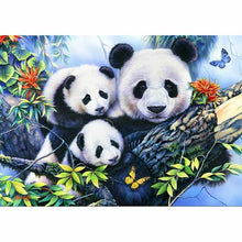 Load image into Gallery viewer, DIY 5D Diamond Painting Panda Animal Mosaic Full Round Diamond Embroidery Cross Stitch Landscape Flower Rhinestones Home Decor