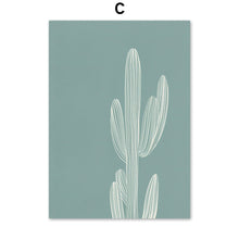 Load image into Gallery viewer, Agave Monstera, кактус, абстрактная девушка, растение, настенная живопись, холст, скандинавские постеры и принты, настенные карт - SallyHomey Life's Beautiful