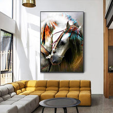 Load image into Gallery viewer, 100% Hand Painted Abstract horse Art Oil Painting On Canvas Wall Art Frameless Picture Decoration For Live Room Home Decor Gift