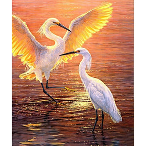 DIY 5D Diamond Painting Crane Animal Cross Stitch Diamond Embroidery Sale Full Round Drill Rhinestones Wall Art Picture Decor