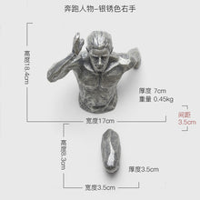 Load image into Gallery viewer, Creative Statue Running Man Racing Against Time Fgurine Wall Decoration Emboss 3D Figures Wall Hanging Sculpture Ornament - SallyHomey Life&#39;s Beautiful