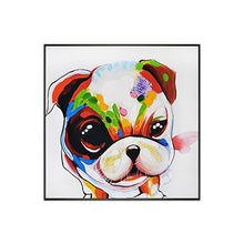 Load image into Gallery viewer, 100% Hand Painted Abstract Colorful Dog Painting On Canvas Wall Art Frameless Picture Decoration For Live Room Home Decor Gift