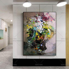 Load image into Gallery viewer, Abstract Wall Art Handpainted Oil Painting Beautiful Abstract Oil Paintings on Canvas Modern Art flower Pictures Home Decoration - SallyHomey Life&#39;s Beautiful