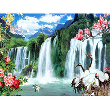 Load image into Gallery viewer, DIY 5D Diamond Painting Crane Animal Mosaic Cross Stitch Full Round Drill Diamond Embroidery Rhinestones Picture Decor Home