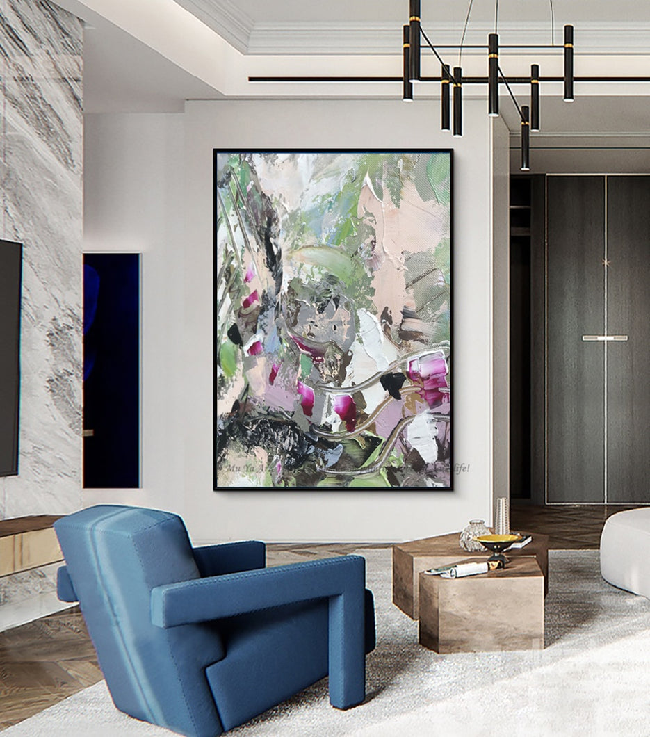 Oil painting original Abstract canvas art oil canvas palette knife hand painting cuadros decoracion lienzos large wall artwork - SallyHomey Life's Beautiful