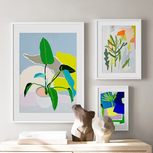 Colorful Abstract Monstera Leaves Wall Art Canvas Painting Nordic Posters And Prints Plants Wall Pictures For Living Room Decor - SallyHomey Life's Beautiful