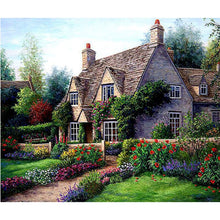 Load image into Gallery viewer, DIY 5D Diamond Painting Flowers Cross Stitch House Landscape Diamond Embroidery Full Round Drill Rhinestones Art Home Decor Gift - SallyHomey Life&#39;s Beautiful