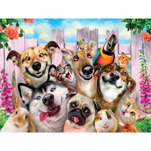 Load image into Gallery viewer, DIY 5D Diamond Painting Dog Diamond Embroidery Farm Animal Cross Stitch Kit Full Round Drill Mosaic Wall Sticker Gift