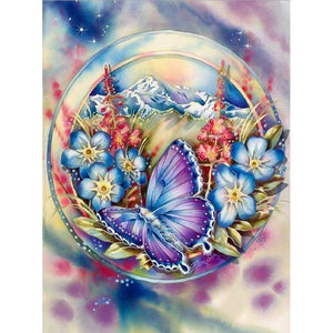 DIY 5D Diamond Painting Animal Cross Stitch Butterfly Diamond Embroidery Flowers Full Round Drill Mosaic Rhinestones Home Decor - SallyHomey Life's Beautiful