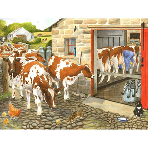 DIY 5D Diamond Painting Farm Animal Cross Stitch Kit Mosaic Cow Family Full Round Drill Diamond Embroidery Rhinestone Decor Home - SallyHomey Life's Beautiful
