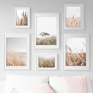 Reeds Wheat House Leaf Nordic Posters And Prints Wall Art Canvas Painting Wall Pictures For Living Room Scandinavian Home Decor - SallyHomey Life's Beautiful