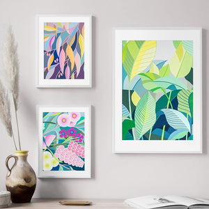 Flower Leaves Abstract Painting Wall Art Canvas Painting Nordic Posters And Prints Plants Wall Pictures For Living Room Decor - SallyHomey Life's Beautiful